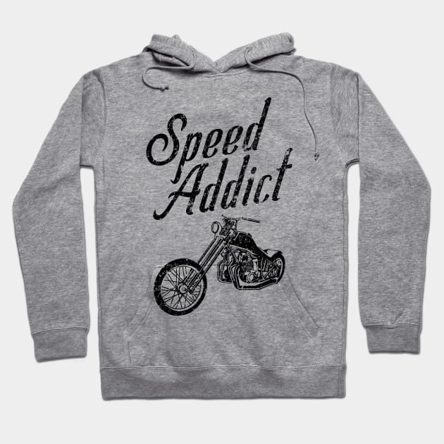 Motorcycle Speed Addict Hoodie by JakeRhodes